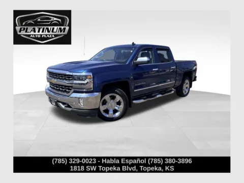 Blue 2018 Chevrolet Silverado 1500 LTZ for sale in Topeka, KS