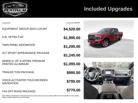 Another view of 2018 Ford F-150 XLT for sale in Topeka, KS at Platinum Auto Plaza