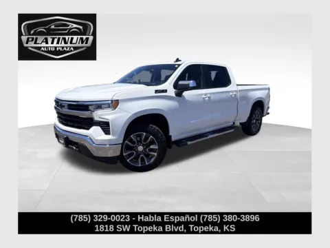 White 2023 Chevrolet Silverado 1500 LT for sale in Topeka, KS