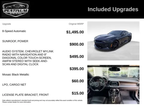 Another view of 2016 Chevrolet Camaro SS for sale in Topeka, KS at Platinum Auto Plaza
