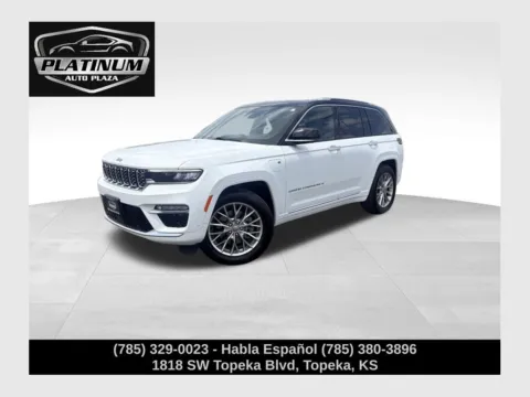White 2022 Jeep Grand Cherokee Summit 4xe for sale in Topeka, KS