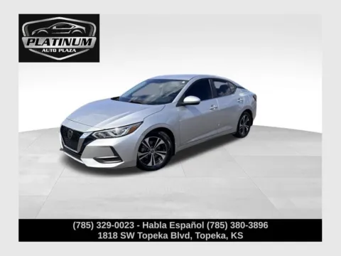 Silver 2021 Nissan Sentra SV for sale in Topeka, KS