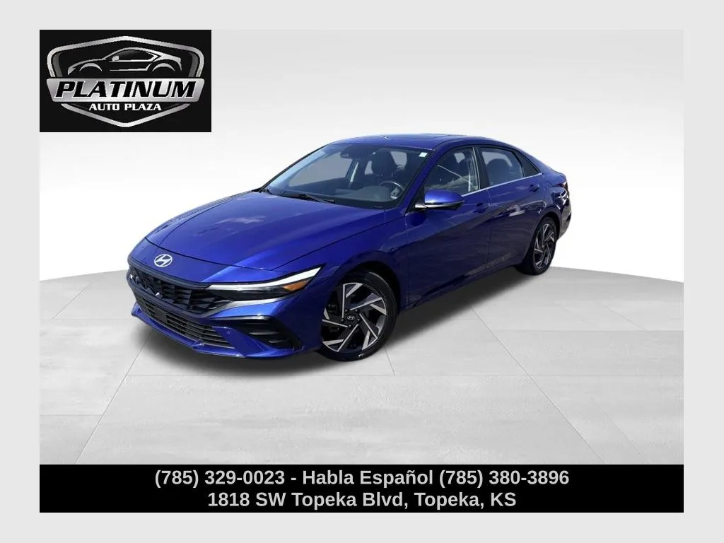 Blue 2024 Hyundai Elantra Limited for sale in Topeka, KS