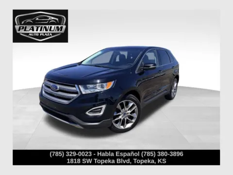 Black 2016 Ford Edge Titanium for sale in Topeka, KS