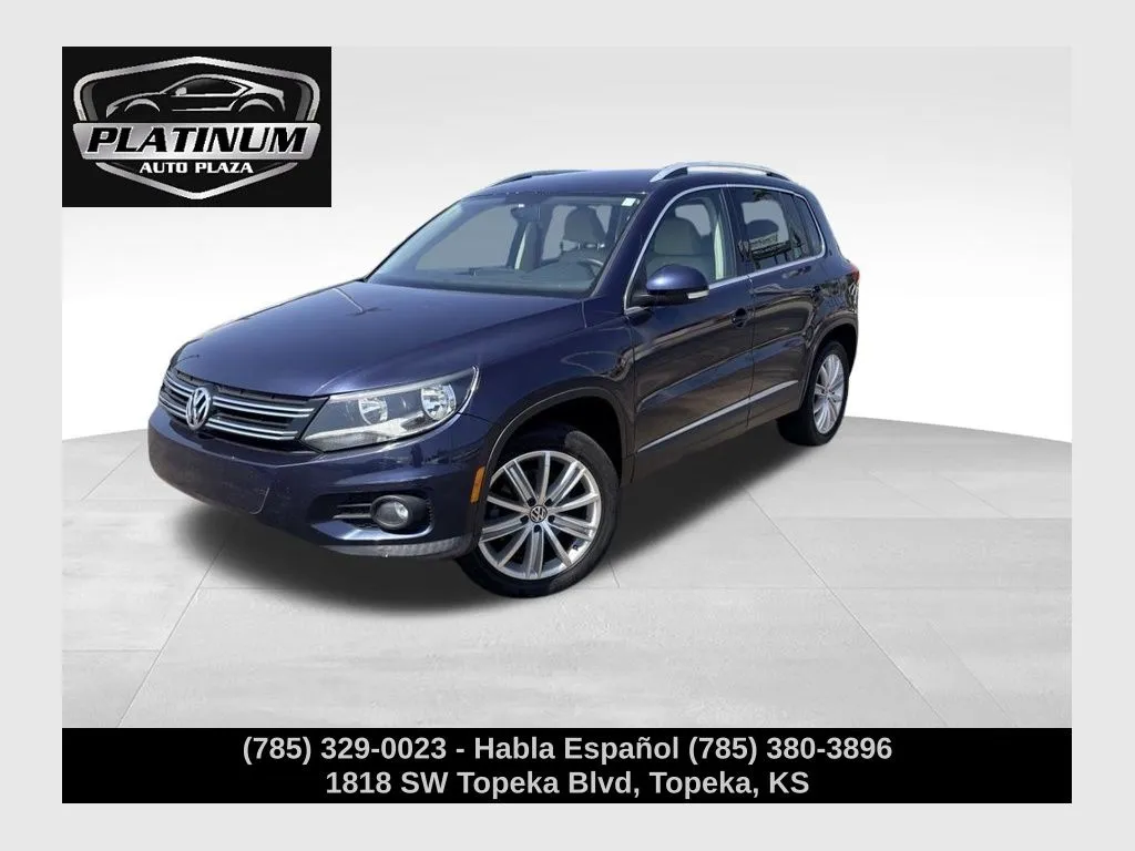 Blue 2014 Volkswagen Tiguan SE for sale in Topeka, KS