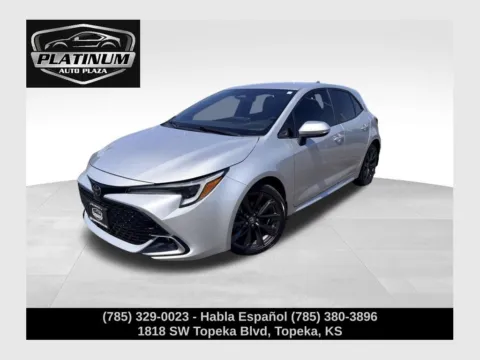 Silver 2023 Toyota Corolla Hatchback XSE for sale in Topeka, KS