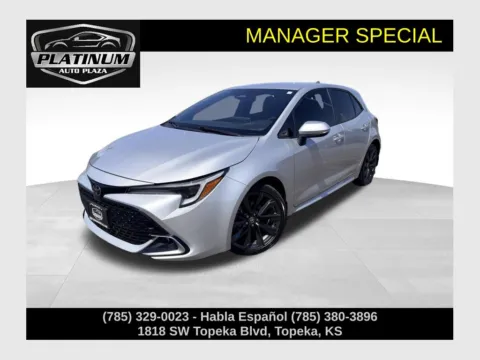 Silver 2023 Toyota Corolla Hatchback XSE for sale in Topeka, KS