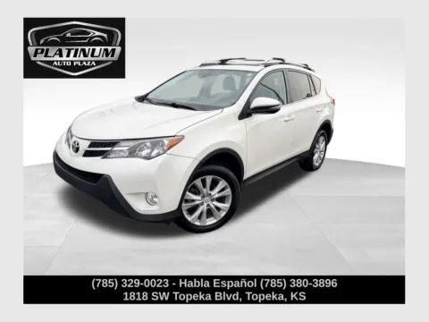 White 2014 Toyota RAV4 Limited for sale in Topeka, KS