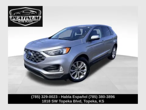 Silver 2024 Ford Edge Titanium for sale in Topeka, KS