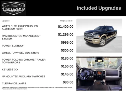 Another view of 2016 Ram 2500 Laramie Longhorn for sale in Topeka, KS at Platinum Auto Plaza