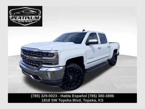 White 2018 Chevrolet Silverado 1500 LTZ for sale in Topeka, KS