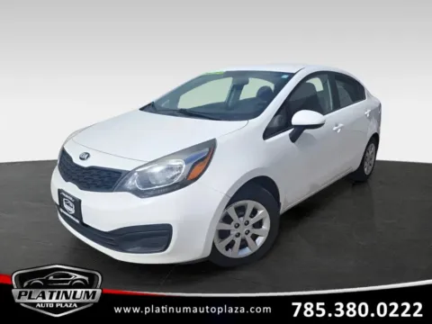 White 2015 Kia Rio LX Sedan 4D for sale in Topeka, KS