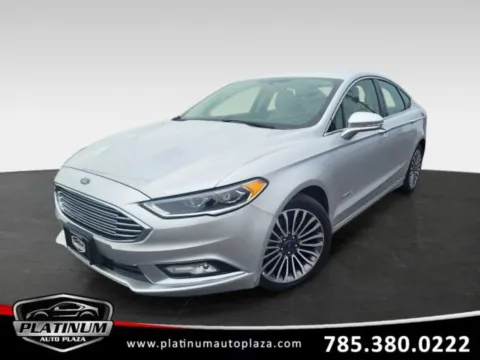 Silver 2017 Ford Fusion Hybrid Titanium for sale in Topeka, KS