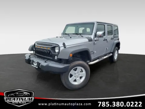 Gray 2017 Jeep Wrangler Unlimited Sport for sale in Topeka, KS