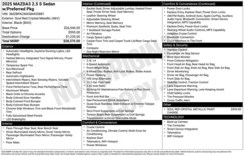 More photos of 2025 Mazda Mazda3 2.5 S Preferred Package at Platinum Auto Plaza, KS
