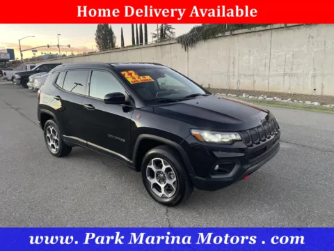 Black 2022 Jeep Compass Trailhawk for sale in Redding, CA