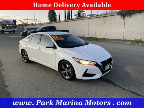 White 2022 Nissan Sentra SV for sale in Redding, CA