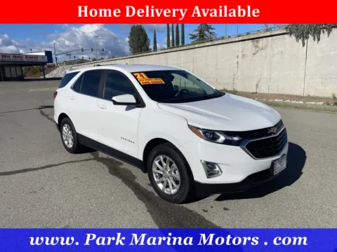 White 2021 Chevrolet Equinox LT for sale in Redding, CA