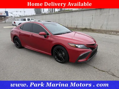 Red 2021 Toyota Camry XSE for sale in Redding, CA