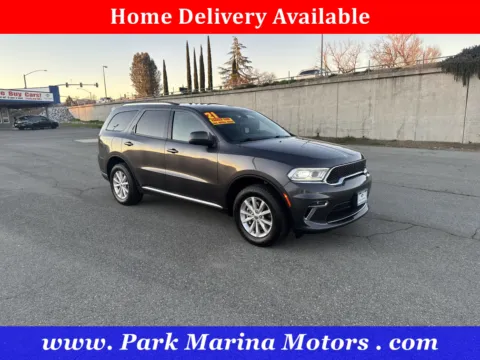 Gray 2021 Dodge Durango SXT Plus for sale in Redding, CA