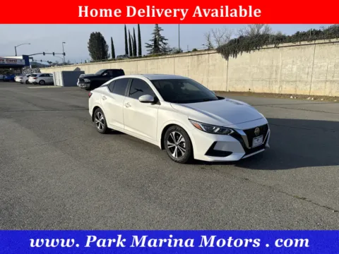 White 2020 Nissan Sentra SV for sale in Redding, CA
