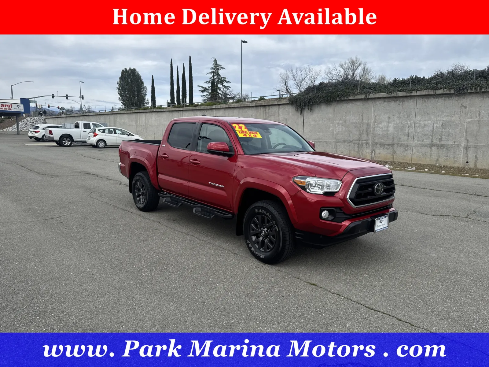 Red 2022 Toyota Tacoma SR5 for sale in Redding, CA