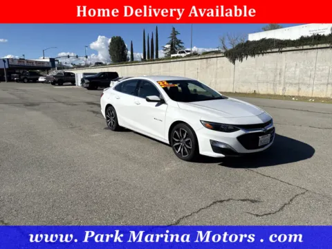 White 2022 Chevrolet Malibu RS for sale in Redding, CA