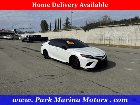White 2021 Toyota Camry TRD V6 for sale in Redding, CA