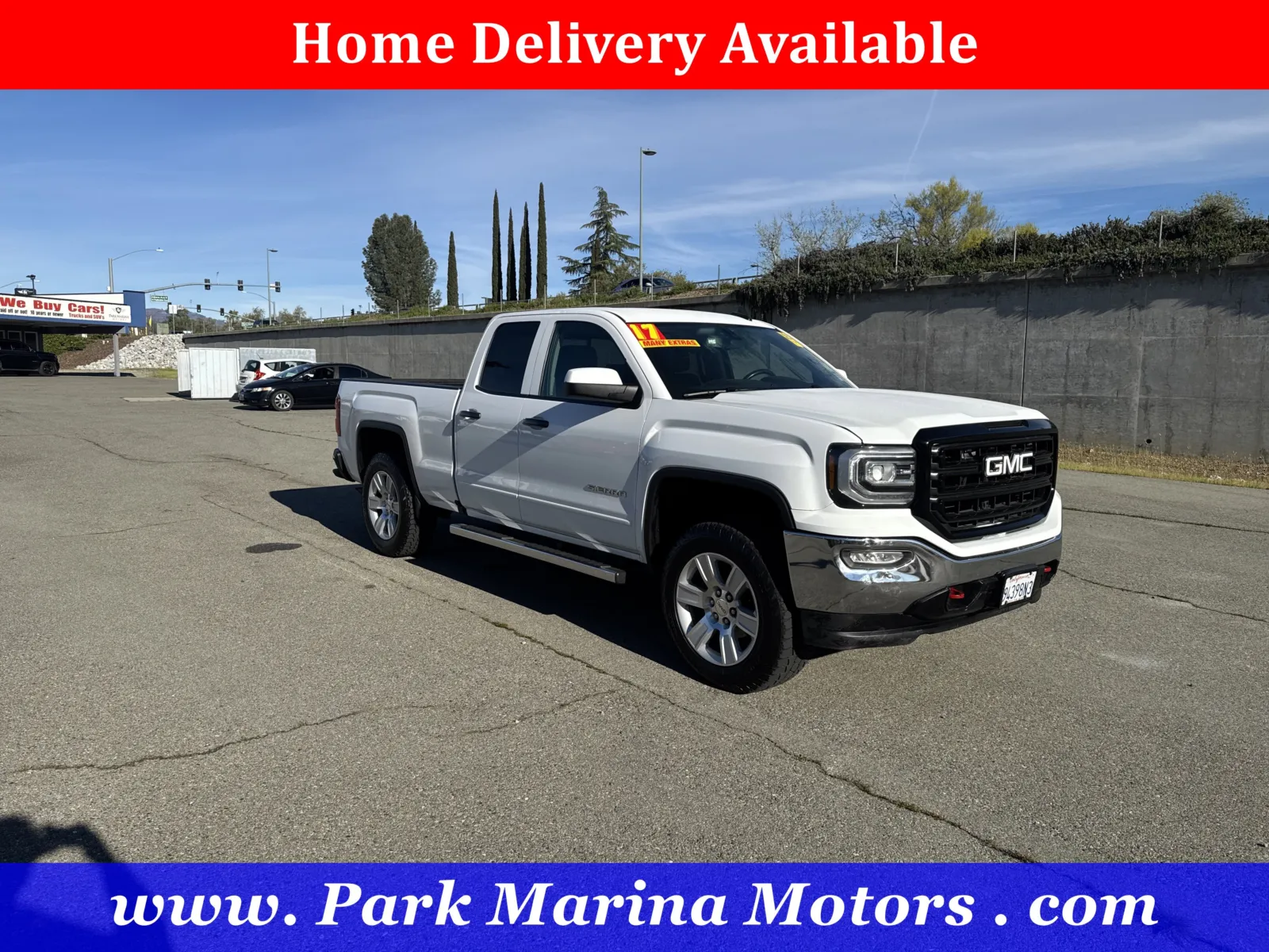 White 2017 GMC Sierra 1500 SLE for sale in Redding, CA
