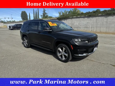 Black 2021 Jeep Grand Cherokee L Limited for sale in Redding, CA
