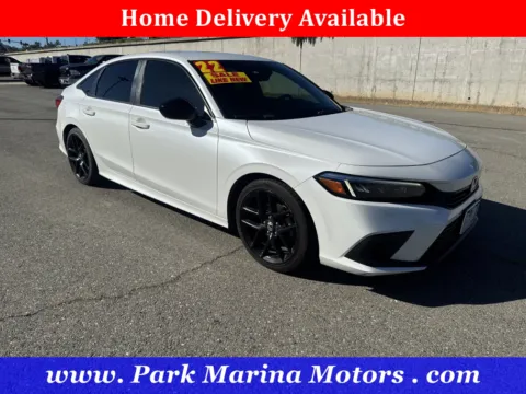 White 2022 Honda Civic Sedan Sport for sale in Redding, CA