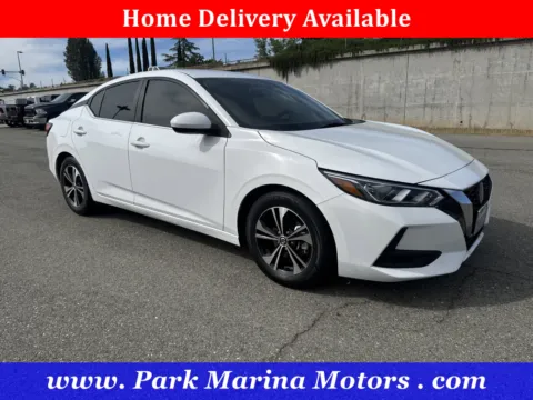 White 2021 Nissan Sentra SV for sale in Redding, CA