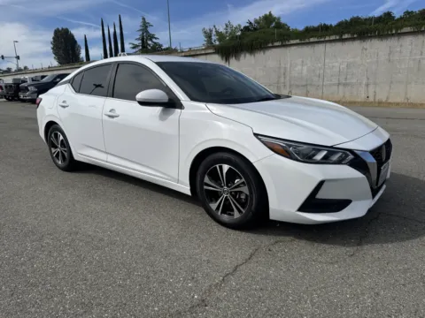 White 2021 Nissan Sentra SV for sale in Redding, CA