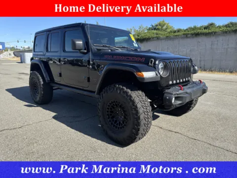 Black 2021 Jeep Wrangler Unlimited Rubicon for sale in Redding, CA