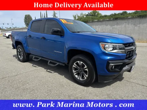 Blue 2021 Chevrolet Colorado 4WD Z71 for sale in Redding, CA