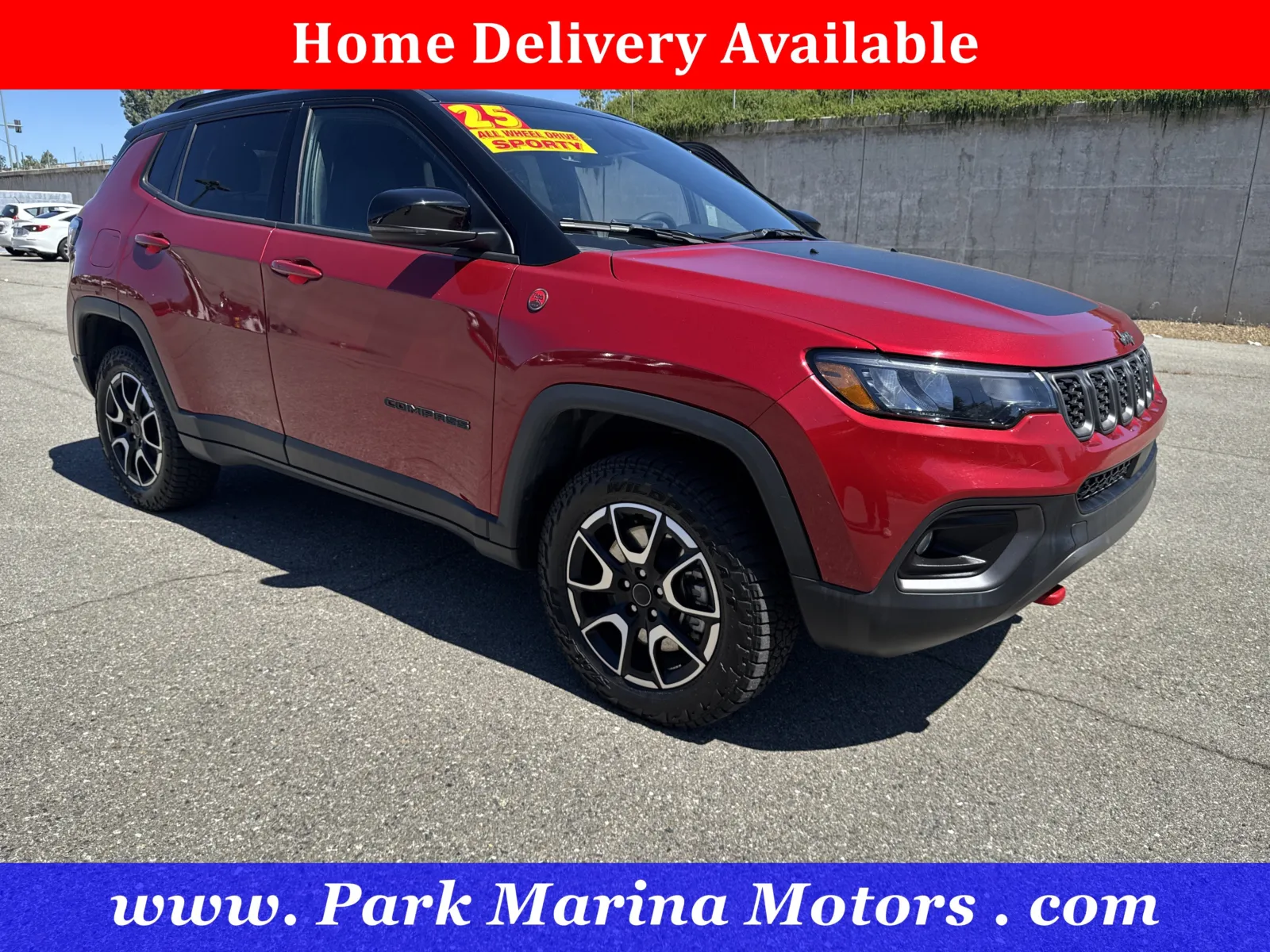 Red 2025 Jeep Compass Trailhawk for sale in Redding, CA
