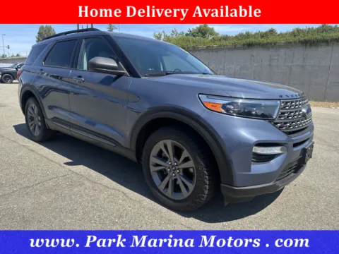 Blue 2021 Ford Explorer XLT for sale in Redding, CA