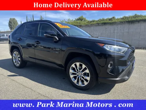 Black 2021 Toyota RAV4 XLE Premium for sale in Redding, CA