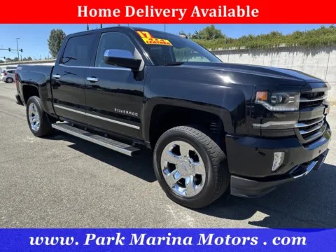 Black 2017 Chevrolet Silverado 1500 LTZ for sale in Redding, CA