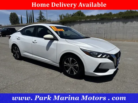 White 2021 Nissan Sentra SV for sale in Redding, CA