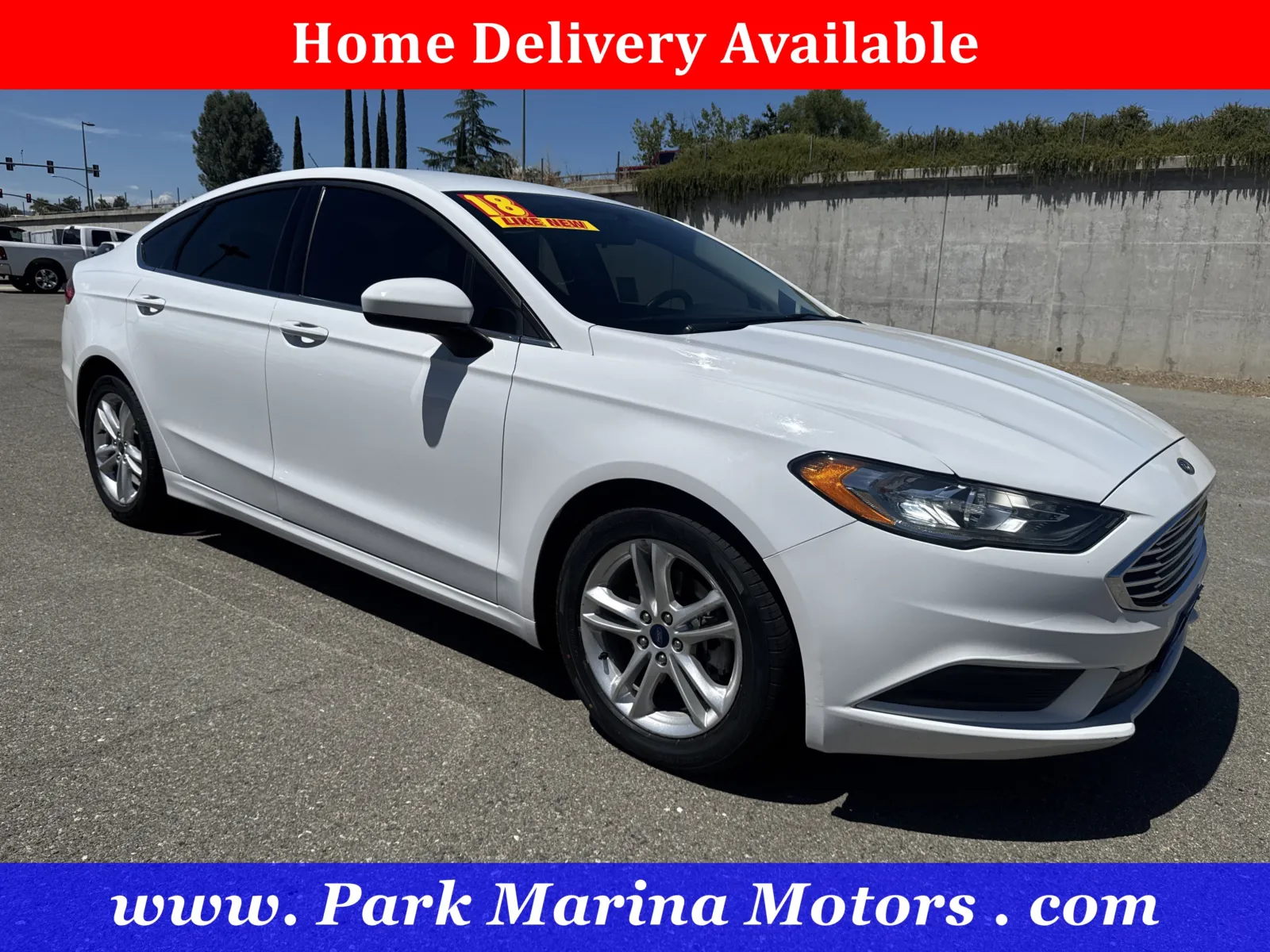 White 2018 Ford Fusion SE for sale in Redding, CA