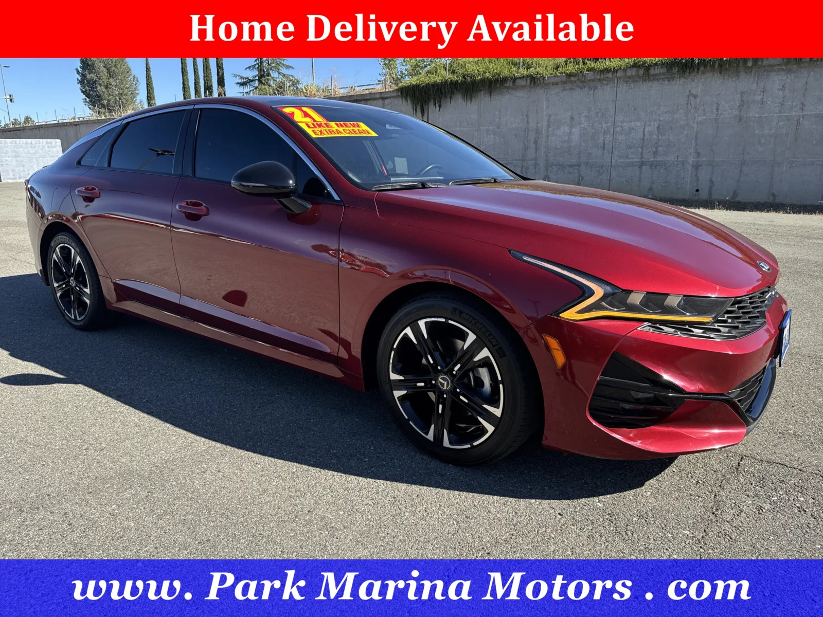 Red 2021 Kia K5 GT-Line for sale in Redding, CA