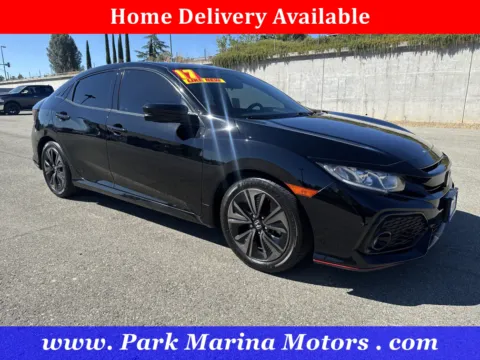 Black 2017 Honda Civic Hatchback EX for sale in Redding, CA