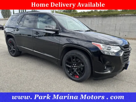 Black 2021 Chevrolet Traverse Premier for sale in Redding, CA