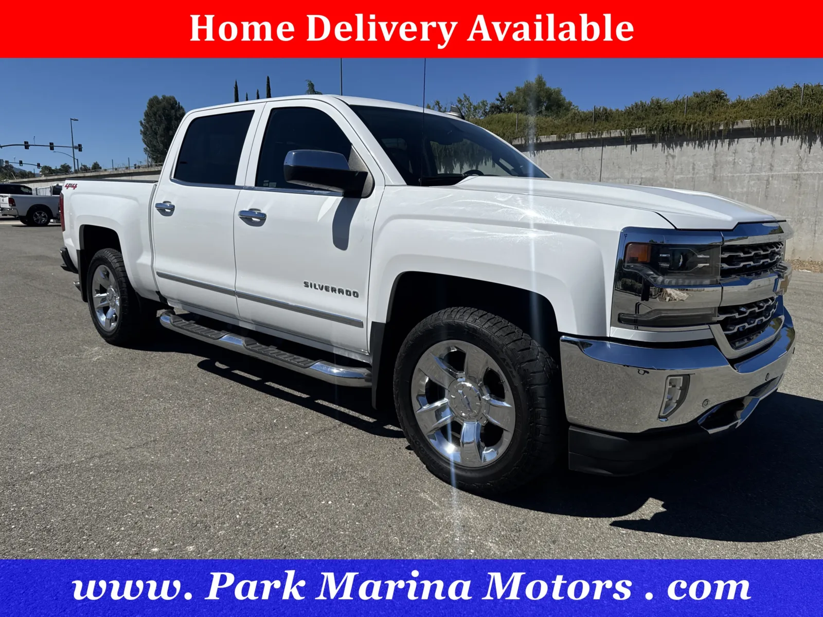 White 2018 Chevrolet Silverado 1500 LTZ for sale in Redding, CA