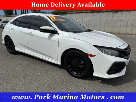 White 2019 Honda Civic Hatchback EX for sale in Redding, CA
