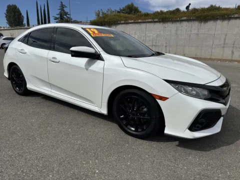 White 2019 Honda Civic Hatchback EX for sale in Redding, CA