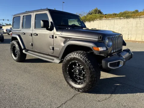 Gray 2018 Jeep Wrangler Unlimited Sahara for sale in Redding, CA