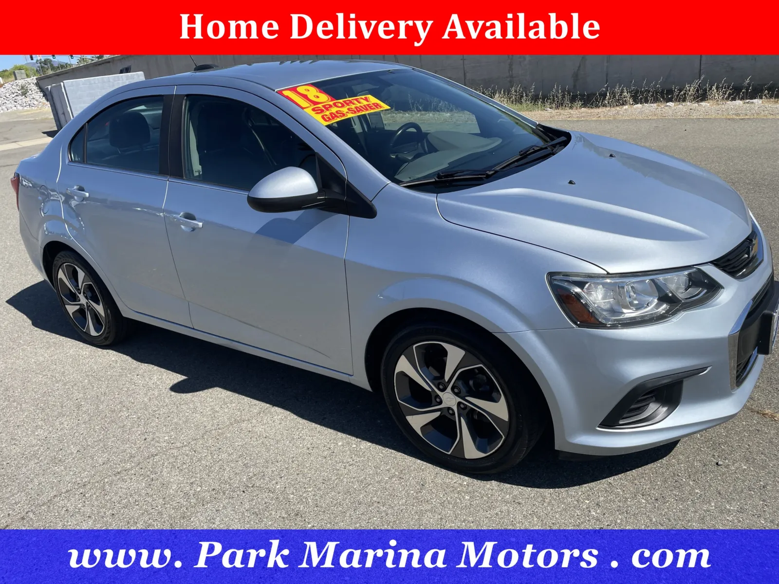 Blue 2018 Chevrolet Sonic Premier for sale in Redding, CA
