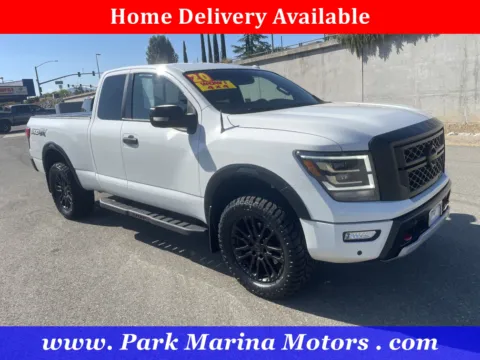 White 2020 Nissan Titan PRO-4X for sale in Redding, CA